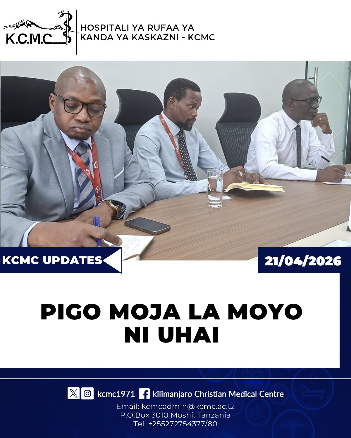 PIGO MOJA LA MOYO NI UHAI