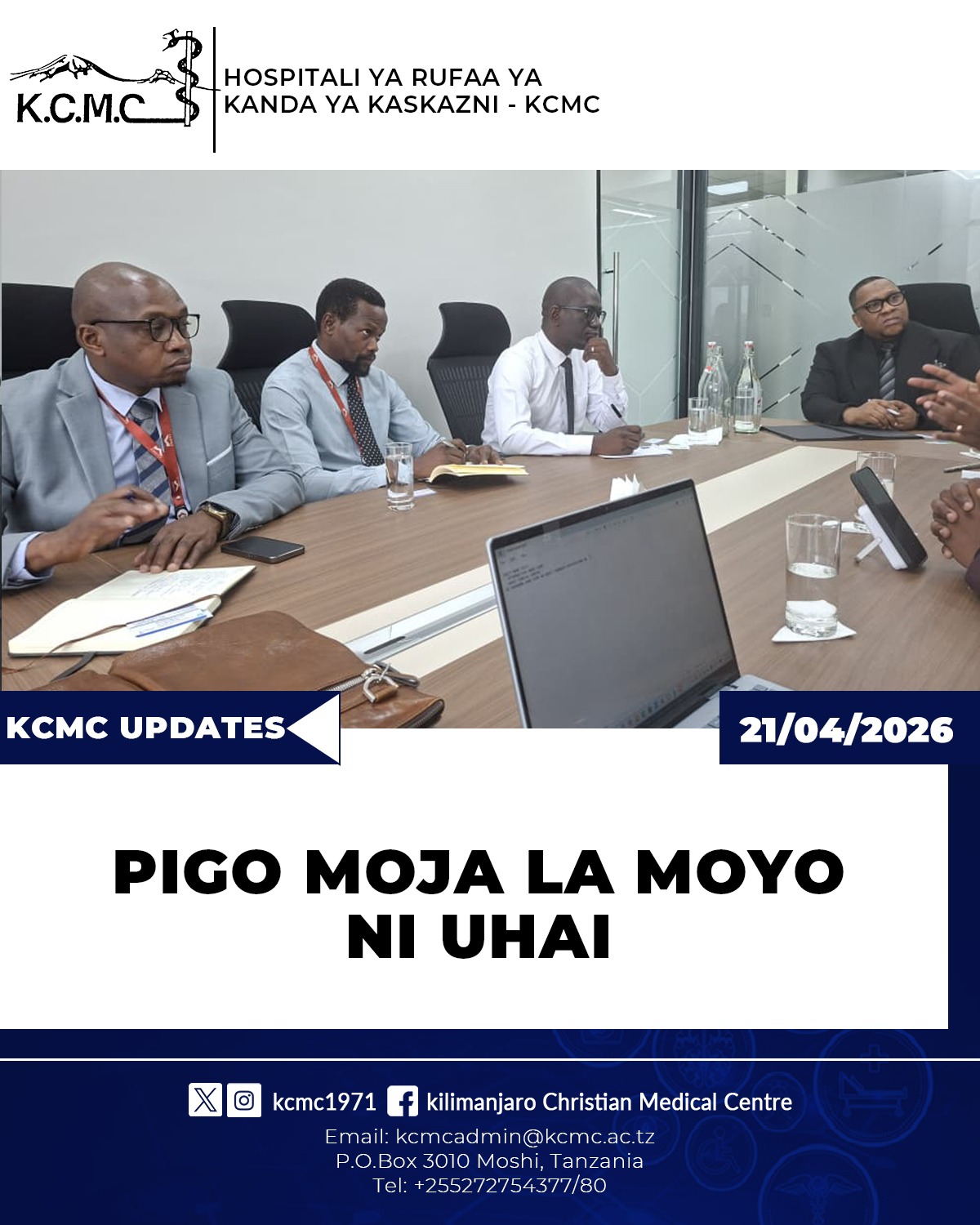 PIGO MOJA LA MOYO NI UHAI