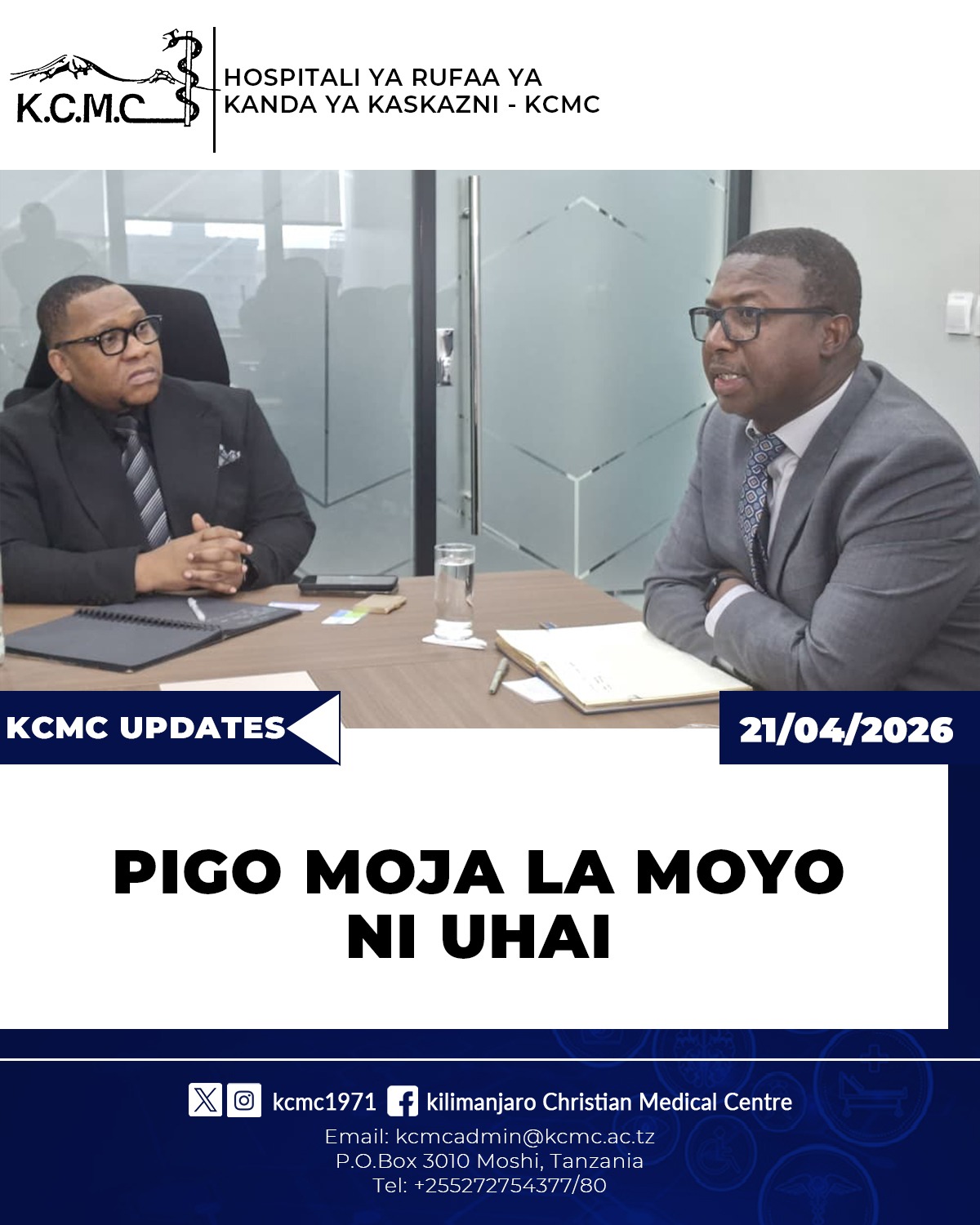 PIGO MOJA LA MOYO NI UHAI