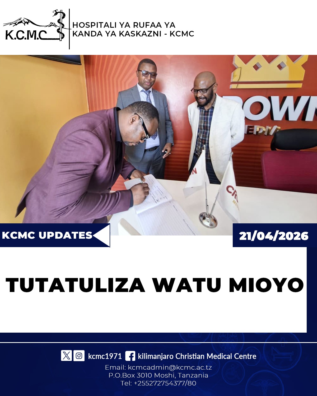 TUTATULIZA WATU MIOYO