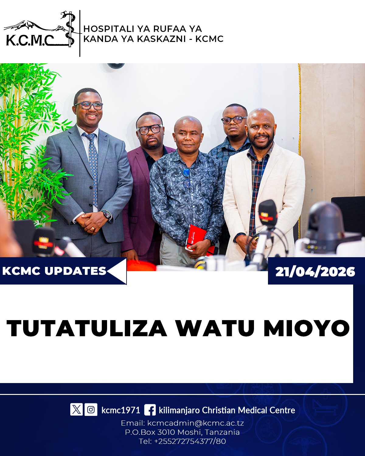 TUTATULIZA WATU MIOYO