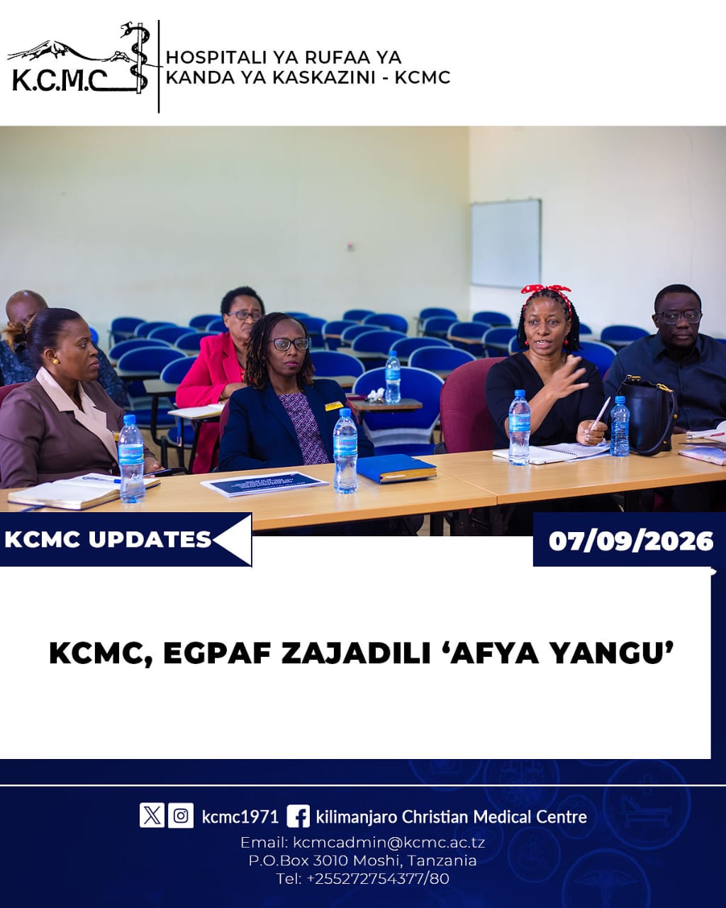 KCMC, EGPAF ZAJADILI AFYA YANGU