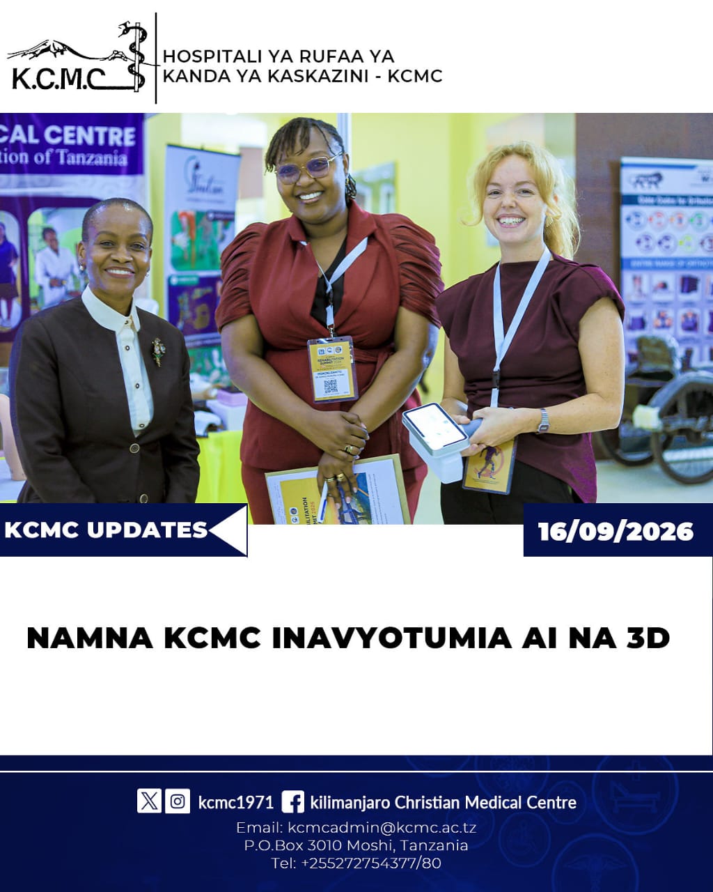 NAMNA KCMC INAVYOTUMIA AI NA 3D