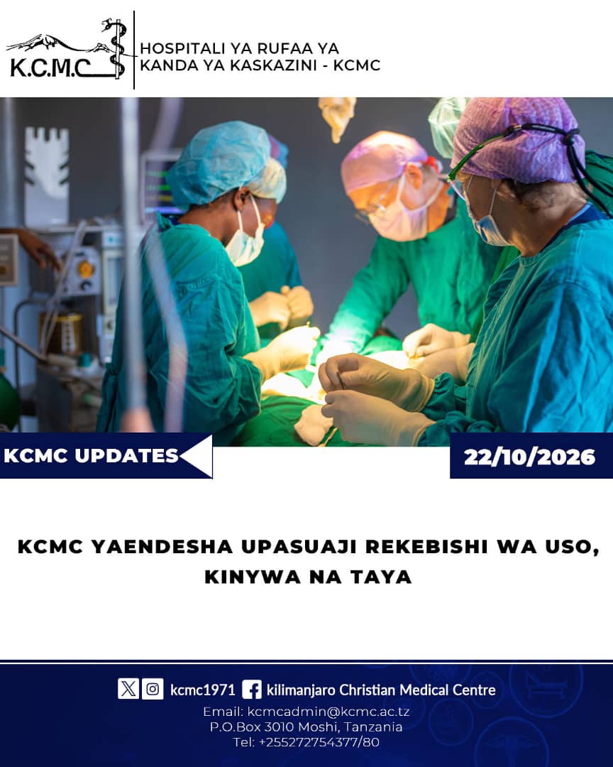 KCMC YAENDESHA UPASUAJI REKEBISHI WA USO, KINYWA NA TAYA