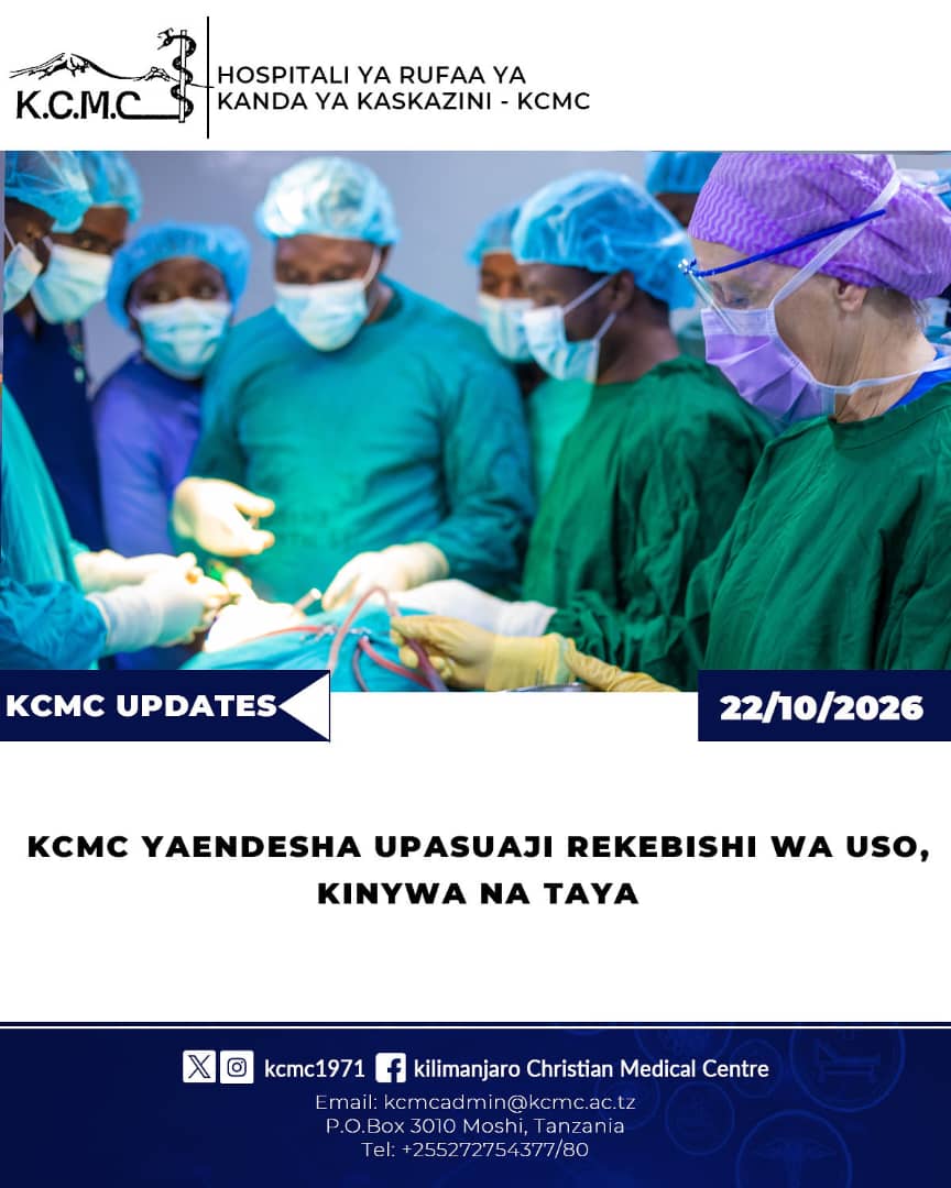 KCMC YAENDESHA UPASUAJI REKEBISHI WA USO, KINYWA NA TAYA
