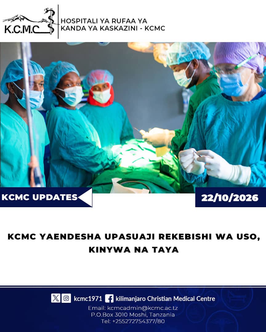 KCMC YAENDESHA UPASUAJI REKEBISHI WA USO, KINYWA NA TAYA