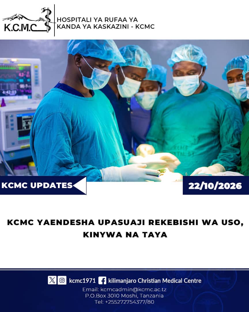 KCMC YAENDESHA UPASUAJI REKEBISHI WA USO, KINYWA NA TAYA