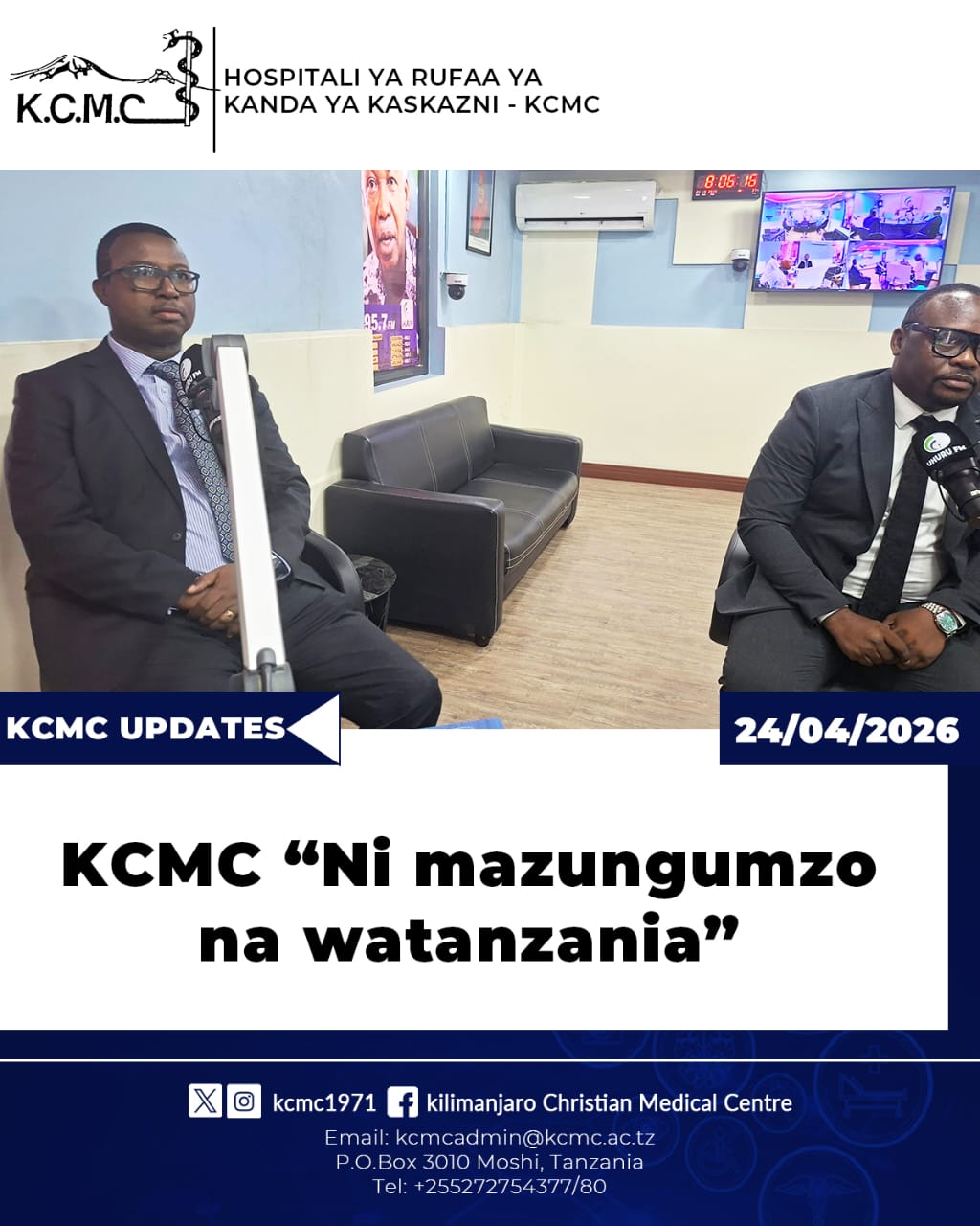 KCMC 'Ni mazungumzo na wananchi'.