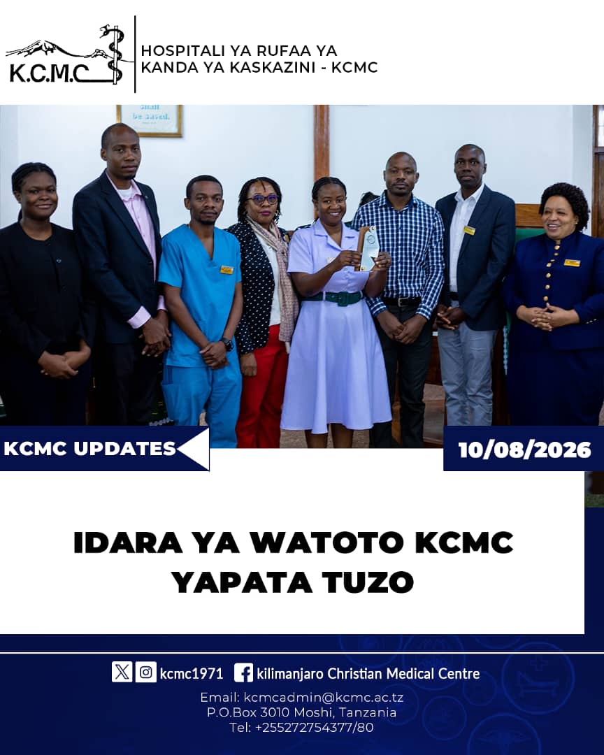 IDARA YA WATOTO KCMC YAPATA TUZO