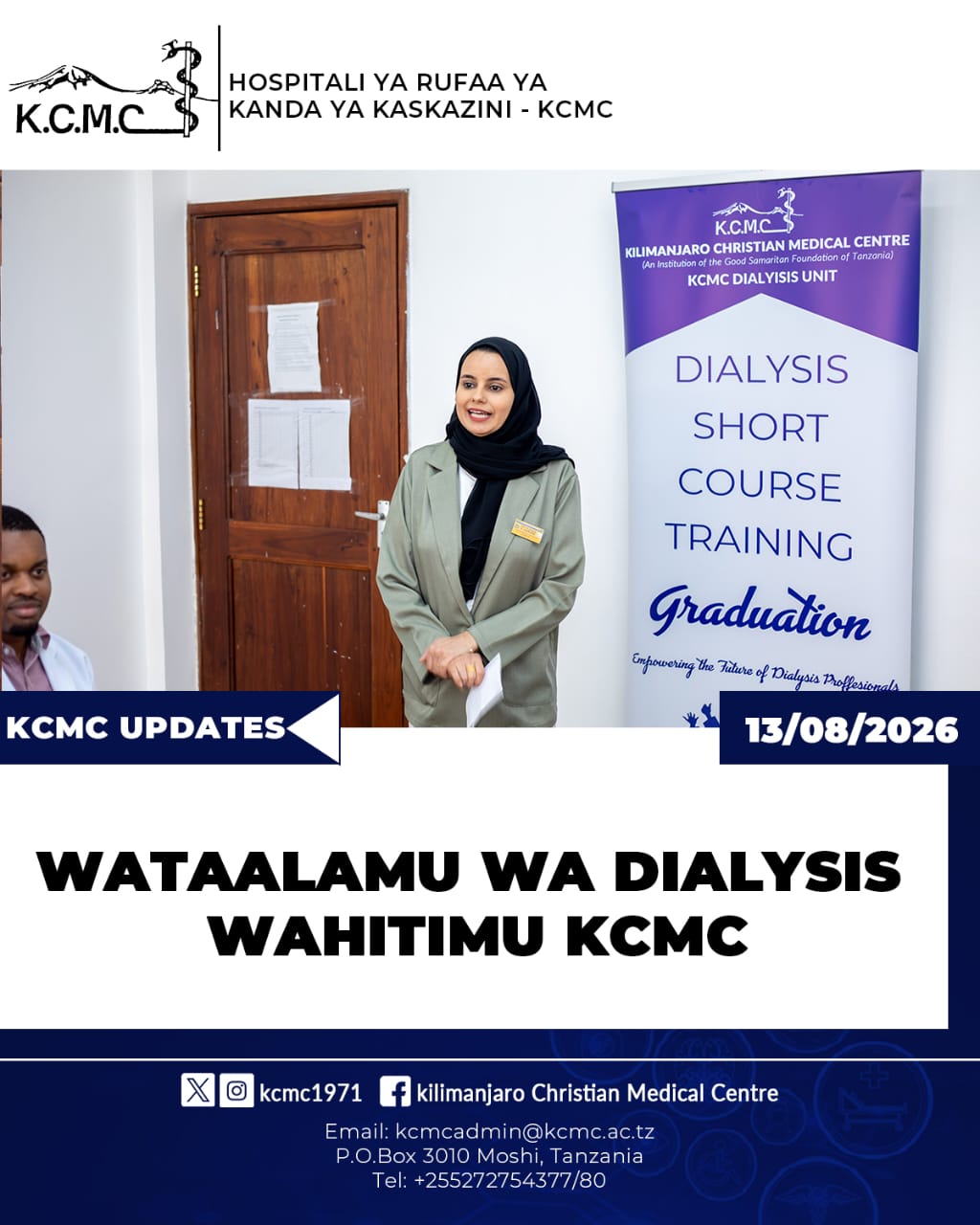 WATAALAMU WA DIALYSIS WAHITIMU KCMC
