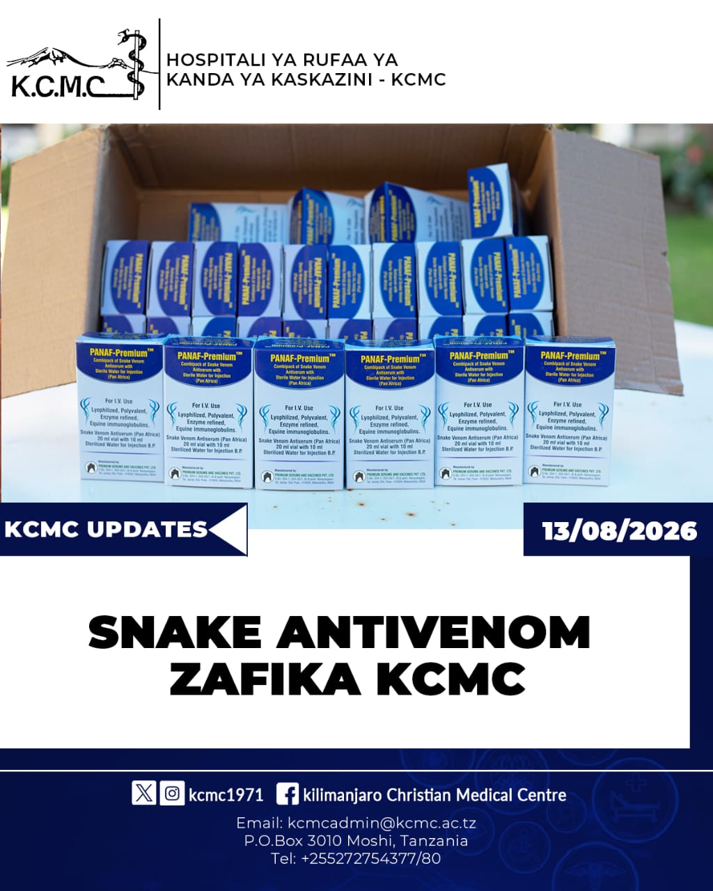 SNAKE ANTIVENOM ZAFIKA KCMC