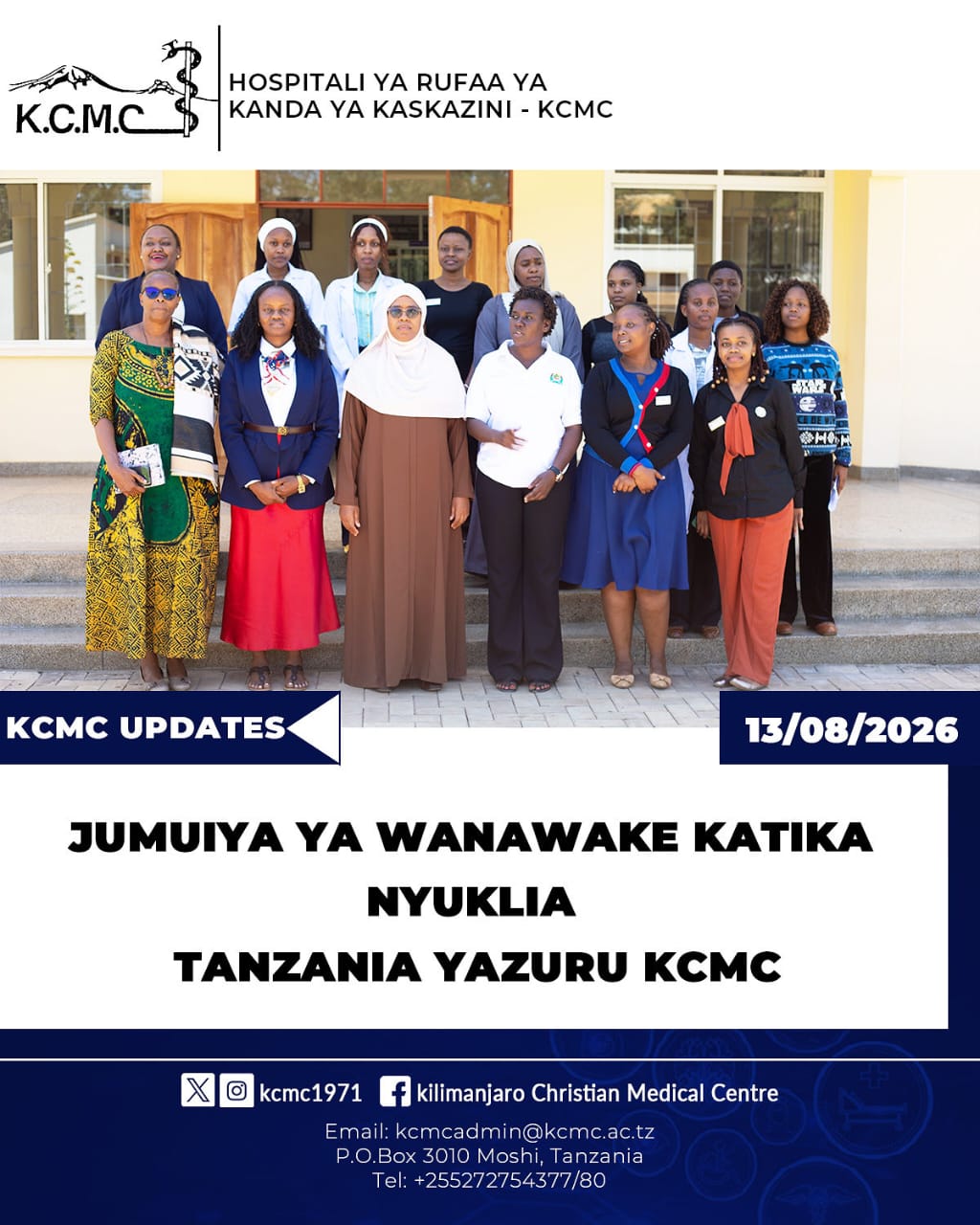 JUMUIYA YA WANAWAKE KATIKA NYUKLIA TANZANIA YAZURU KCMC